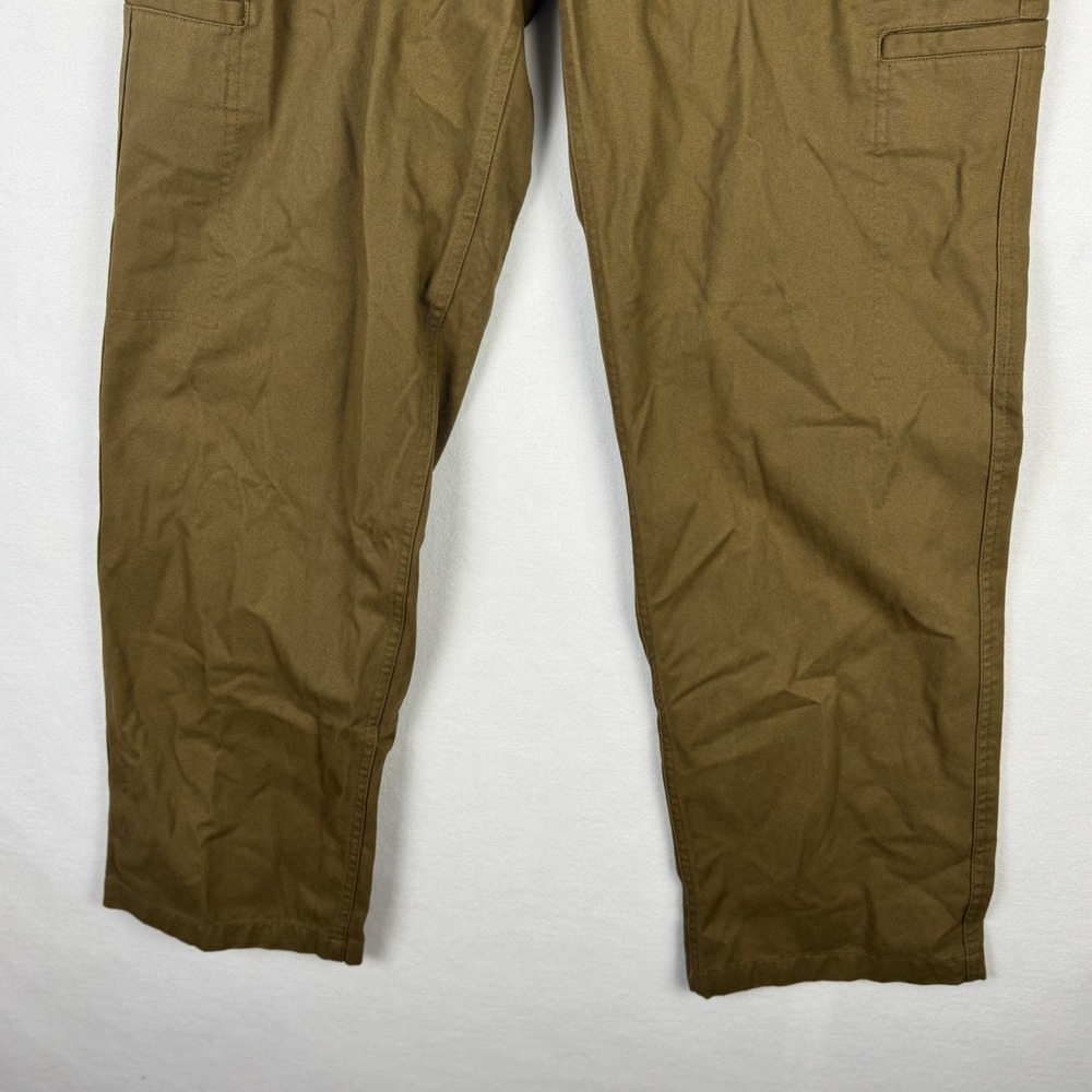 Mode Of One Mens Army Brown Relaxed Fit Straight Leg Utility Pants 30 - Picture 12 of 15